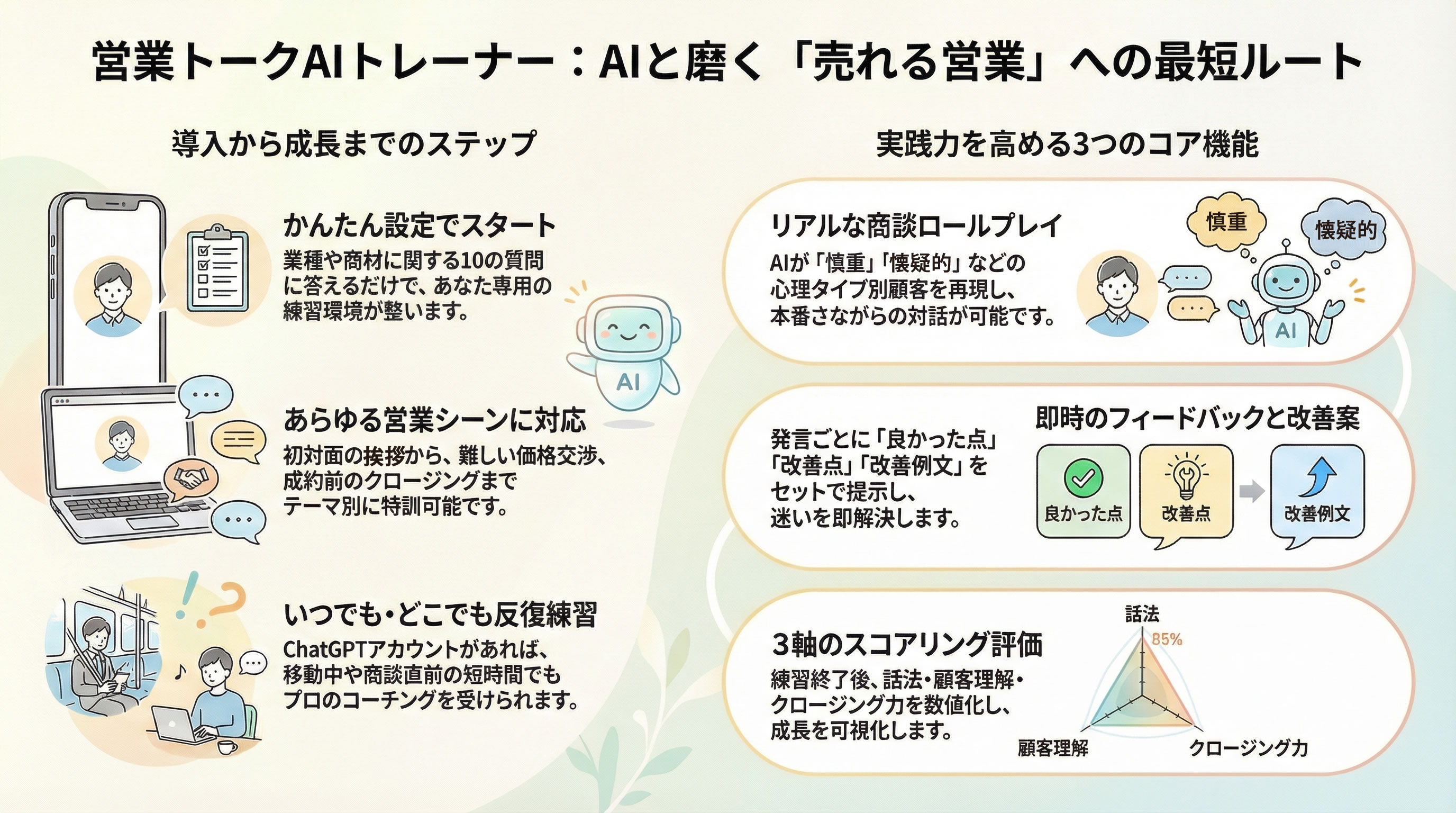 営業トークAIトレーナー