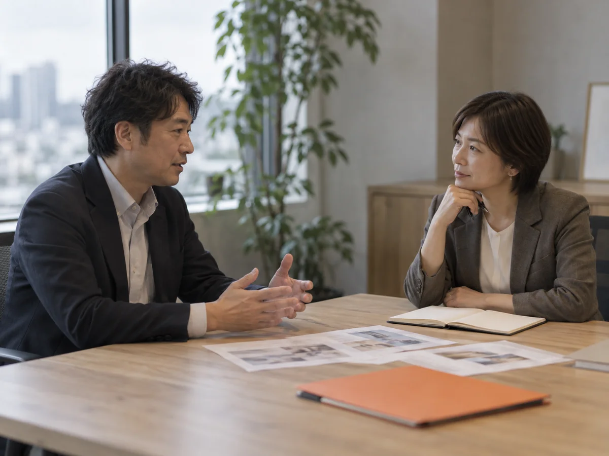 相談・打ち合わせの場面