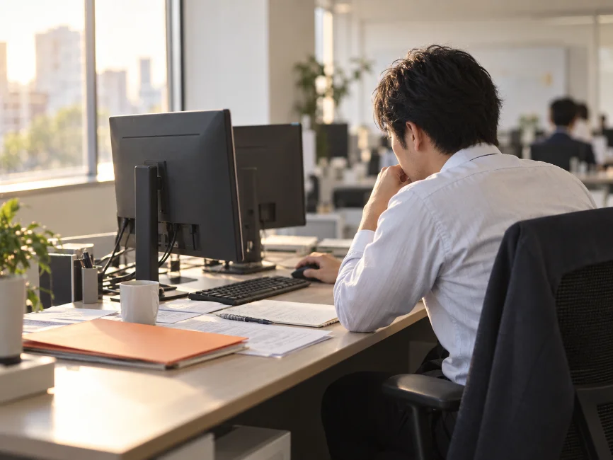検索とExcel入力に追われる営業担当