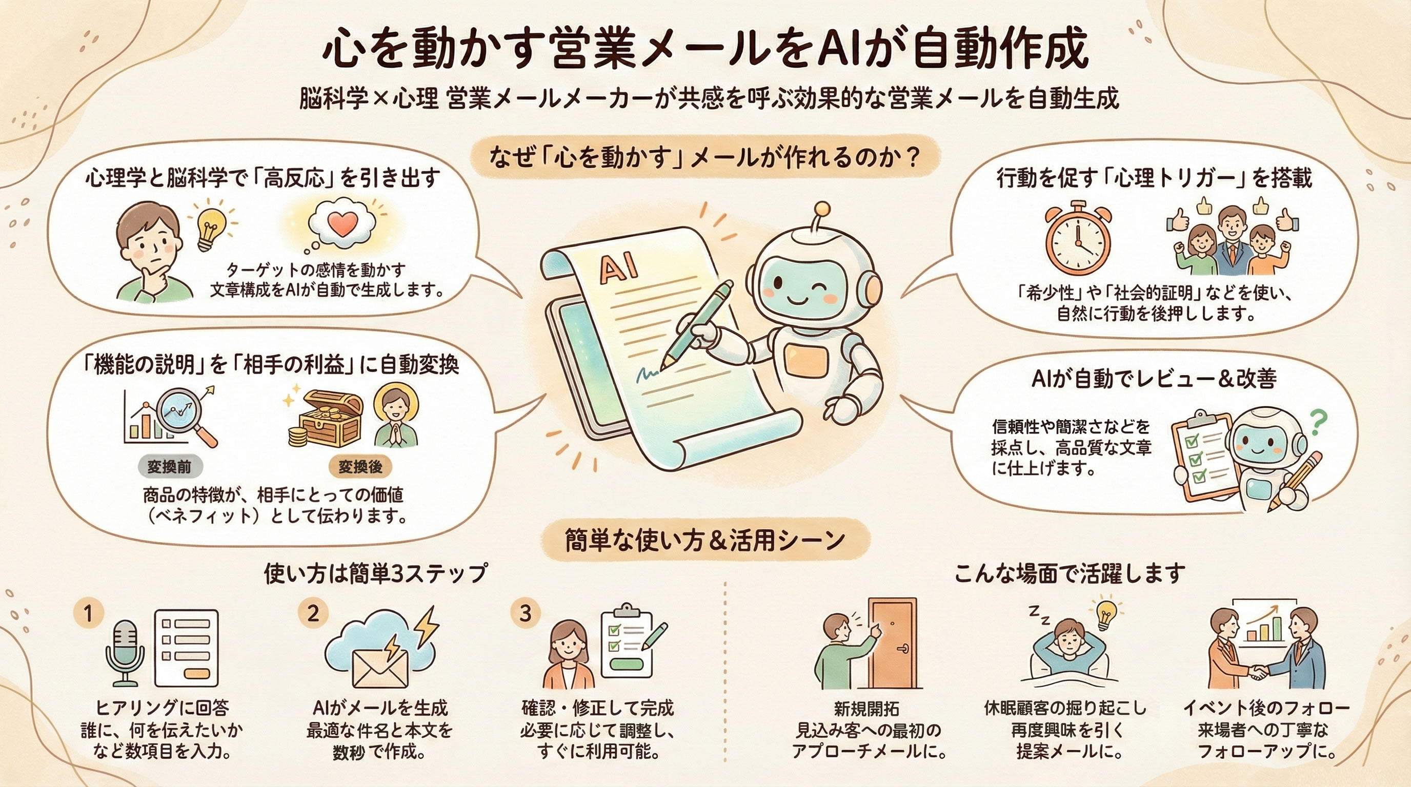 脳科学×心理」営業メールメーカー