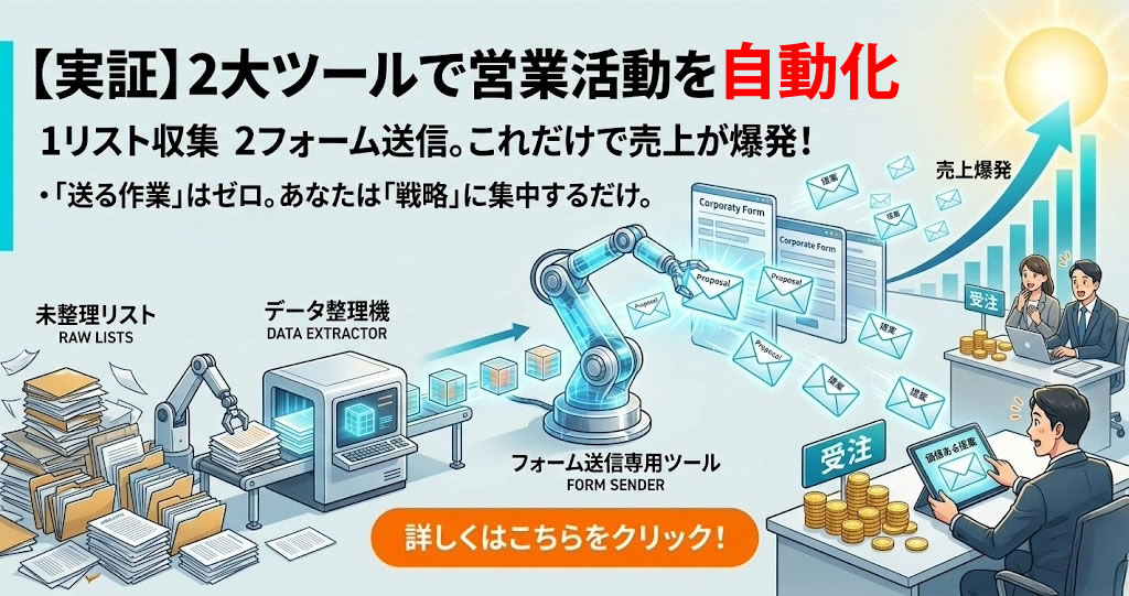 自動化・商談増加イメージ