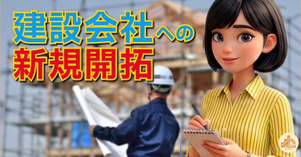建設会社への新規開拓方法|営業先の探し方とリスト作成のポイント byリストル