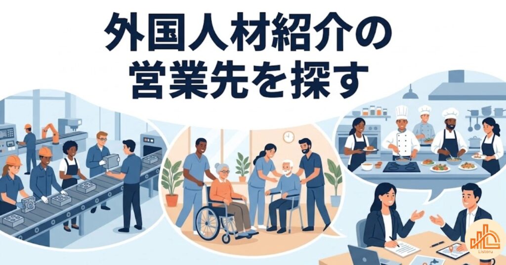 外国人材紹介会社の営業先を探す方法｜採用条件が合う企業を見つける5つの切り口