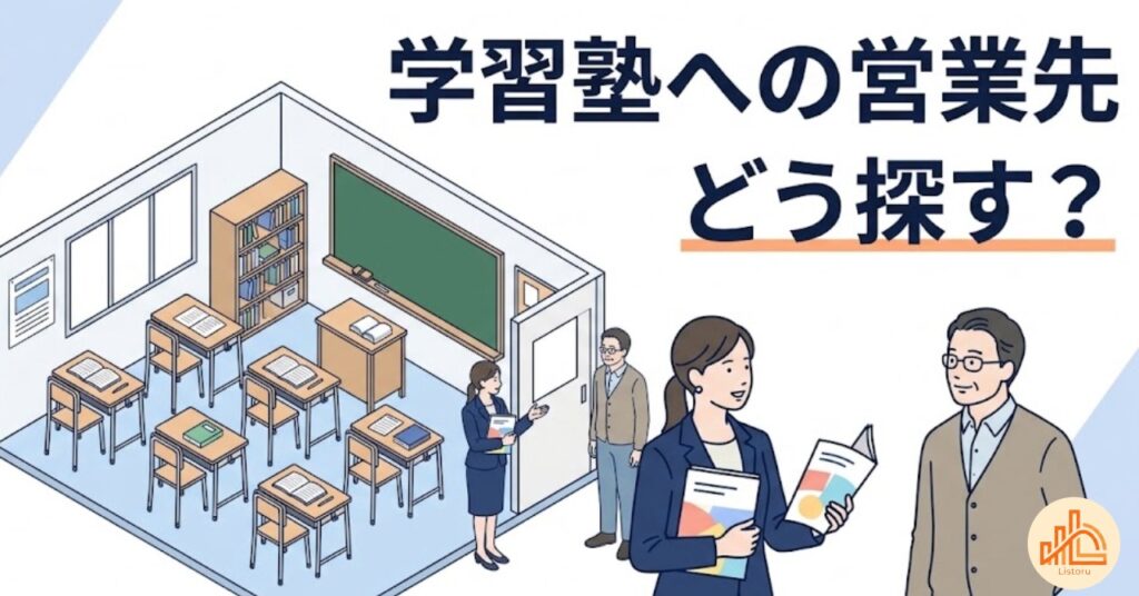 学習塾・スクールの営業リストの作り方｜商材に合う教室を探す5つの切り口